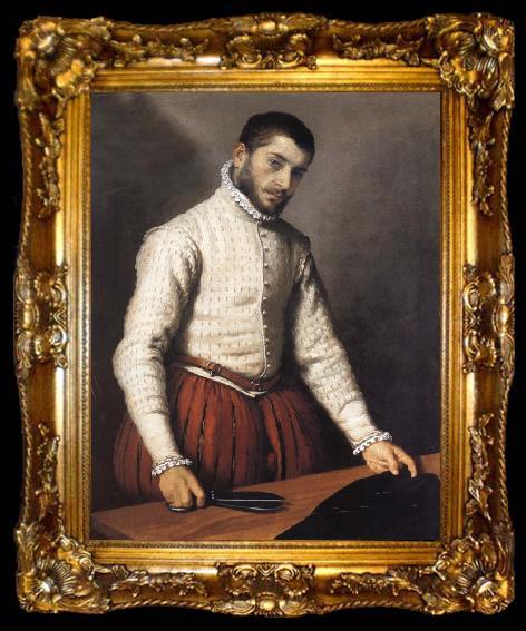 framed  Giovanni Battista Moroni Portrait of a man, ta009-2